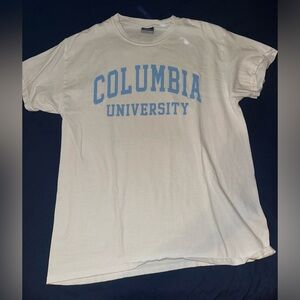 Size Large Columbia University White T shirt brand: MV Sport